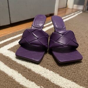 Purple Women's Woven Sandals